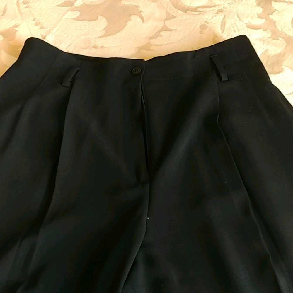 Black straight leg pants